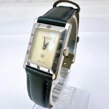 Rare Brand new Belt Watch GUCCI Shell Dial Silver From Japan