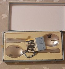 NEWBRIDGE HOME 2-PIECE STAINLESS STEEL SALAD SERVER SET