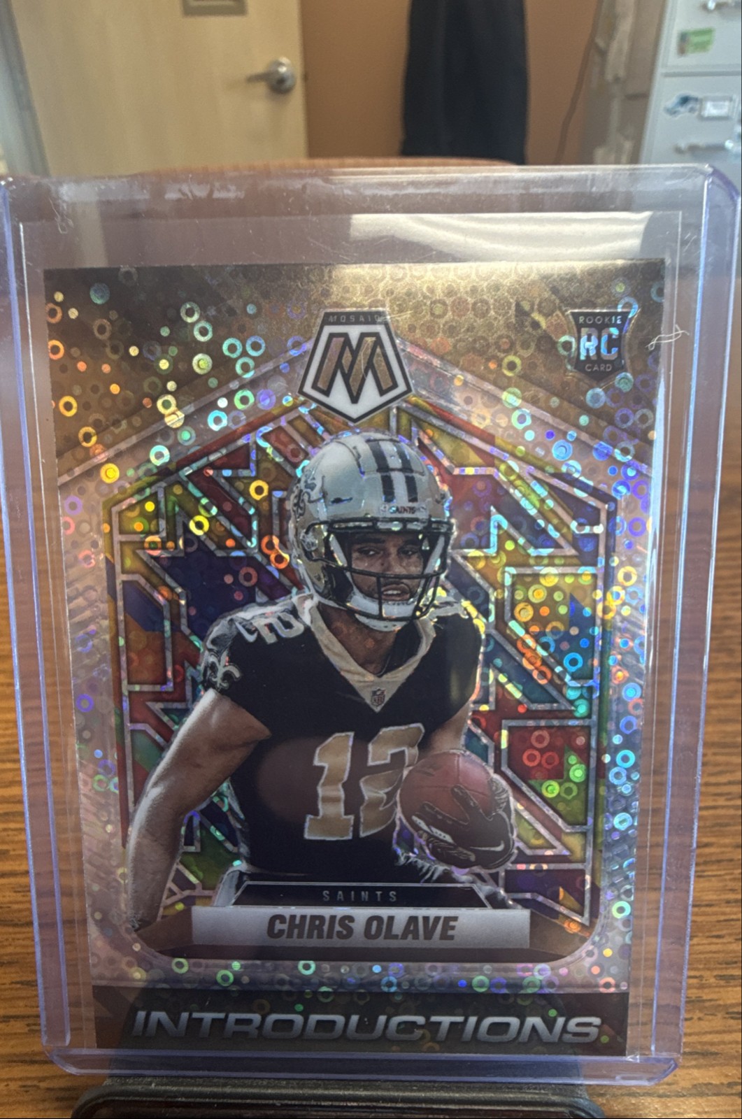 2022 Panini Mosaic - Introductions Chris Olave #I-7 No Huddle Silver Prizm (RC)