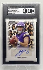 2024 Panini Instant Access JJ McCarthy Jaguar RC Auto /10 SGC 10/10 Vikes POP 1