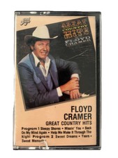 Floyd Cramer Great Country Hits Country Music Cassette Tape 1981
