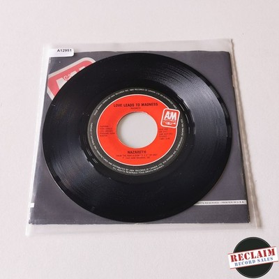 nazareth - love leads to madness 7'' vinyl record VG+