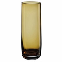 Asa Selection Ajana Vase Windlicht Amber Blumenvase Dekovase Glas Gelb H 22 Cm
