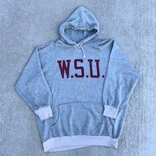 Vintage 1960  s Champion Two Tone Running Man Hoodie Sz XL