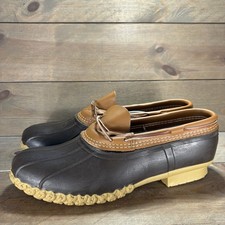 ll bean moc boots mens size 13 shoes brown leather waterproof winter hunting
