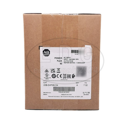 Brand New 2B-D4P0N104 PowerFlex 40- 1.5 kW 2 HP AC DriveVariable Frequency