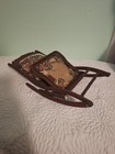 Vintage Folding Rocking Chair Tapestry Fabric Pin Cushion — photo 3