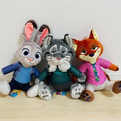 Disney Zootopia 2 L Größe Plüsch Set Pawbert Nick Judy 3 Teile SEGA Offiziell...
