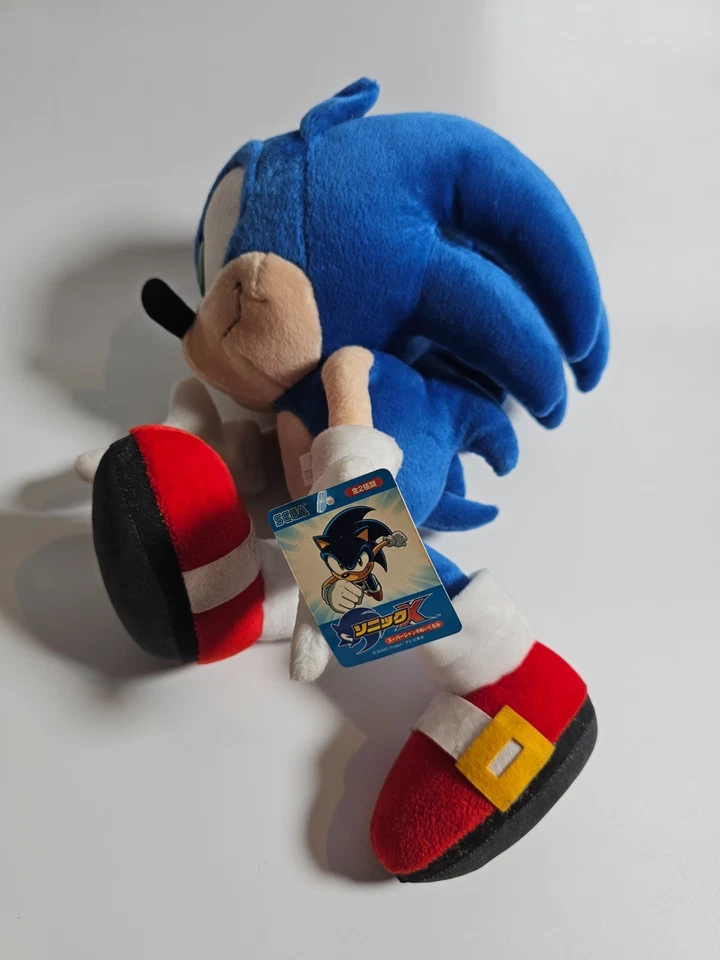 2003 SONIC X Super Jumbo Plush doll SEGA Sonic the Hedgehog 14" JAPAN RARE - Image 3 of 4