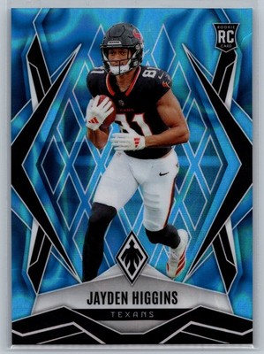 #180 - 2025 Panini Phoenix Rookie Jayden Higgins Light Blue Lava /325 RC