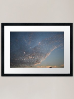 Gerahmter Kunstdruck Sonnenaufgang Himmel gerahmt Wandbild Poster Leinwanddruck Bild