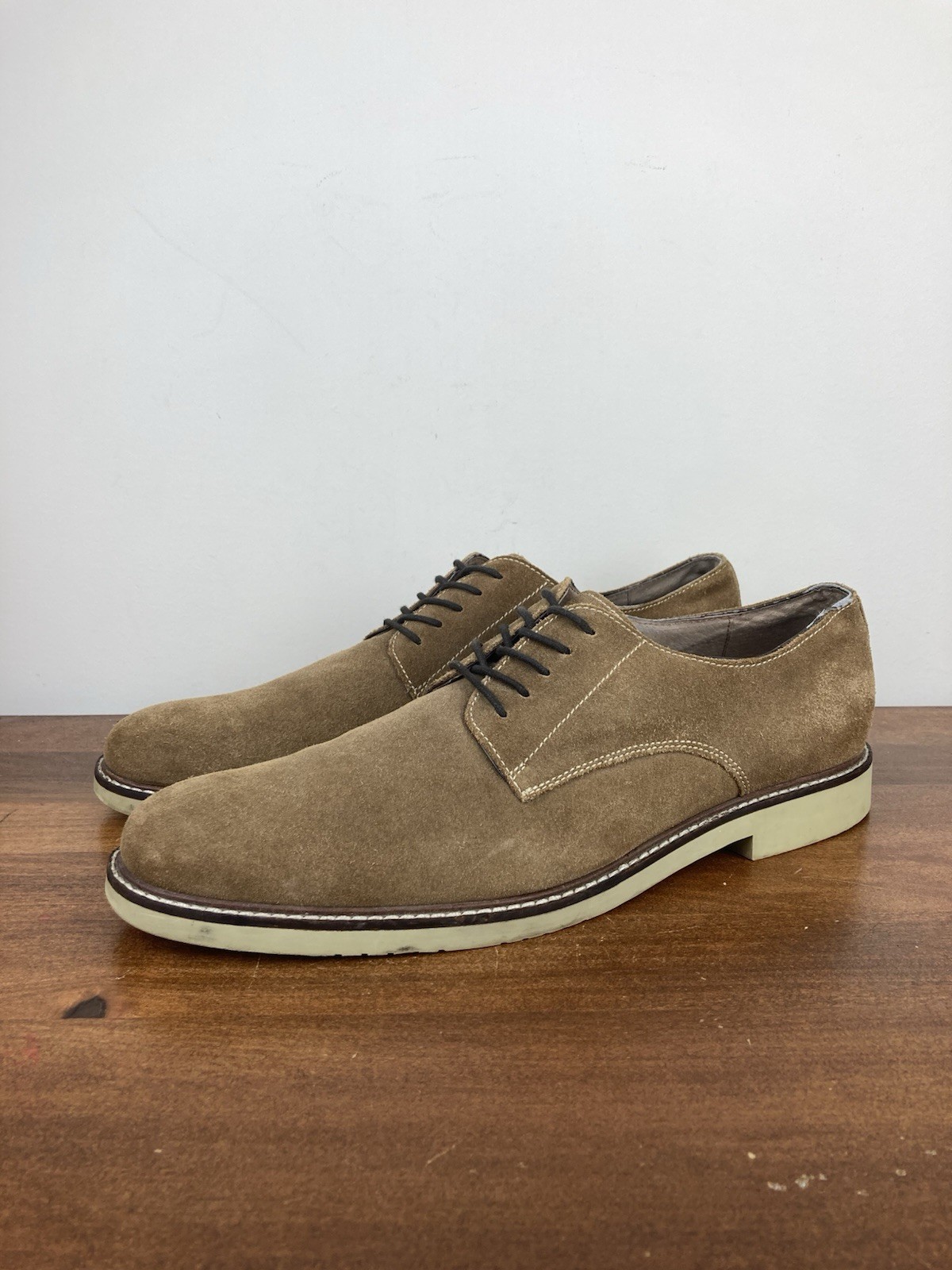 SAOLA Scarpe Oxford Banana Republic scamosciate nabuk scamosciate derby marroni stringate uomo 12M