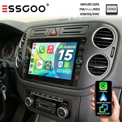 Für VW Tiguan 5N Golf Plus Android 15 Autoradio Apple Carplay GPS WiFi USB 2+64G