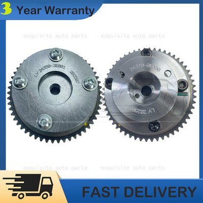 NEW For Kia Intake Exhaust Cvvt Gear 2p Set For Hyundai 24350-2E000 24370-2E000
