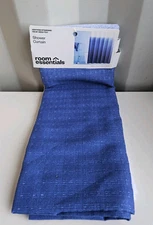NEW Blue & White Dip Dye Shower Curtain  (72x72)