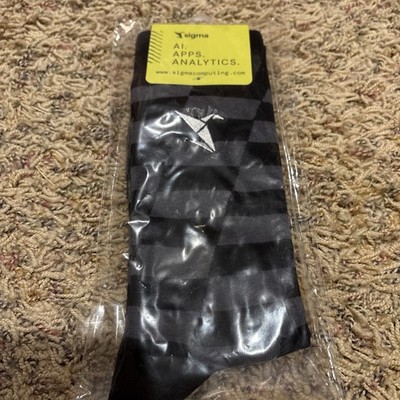Sigma Computing Men Or Women Geek Socks  RARE