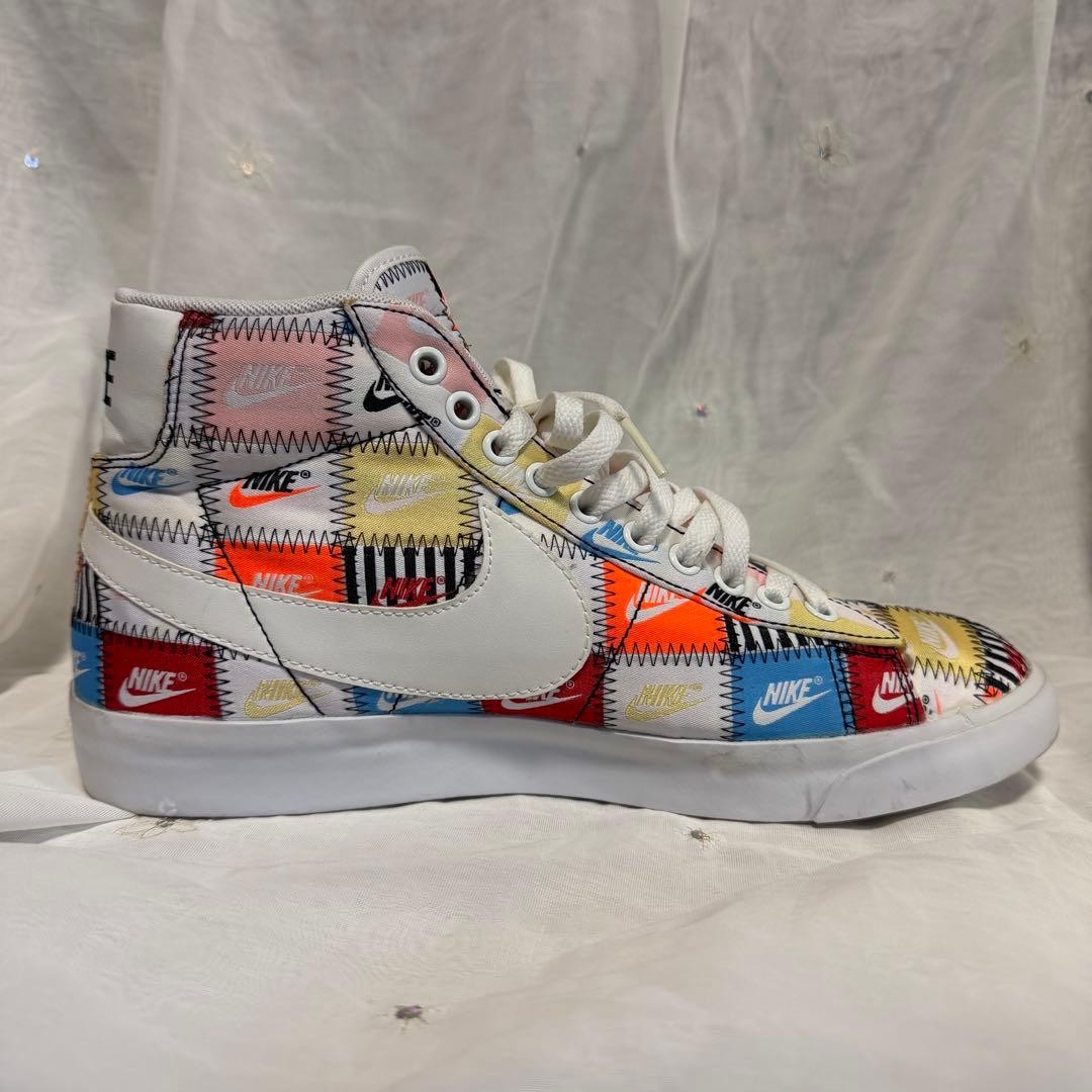 NIKE Blazer Mid Patchwork Multicolor Sneakers 27c… - image 8