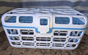 Munchkin Dishwasher Basket White Blue Baby Bottle Sterilizer
