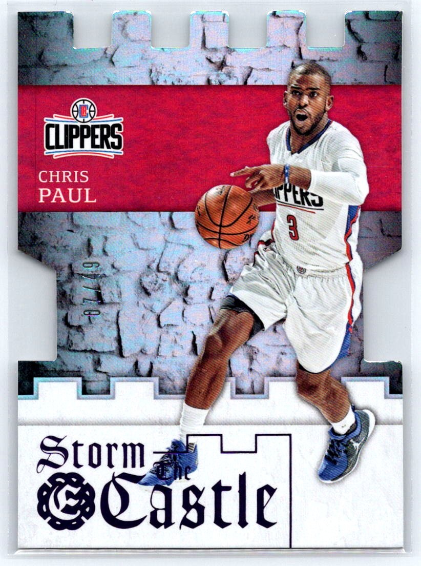 2016-17 Panini Excalibur Chris Paul Storm the Castle Purple #14 /49 Clippers