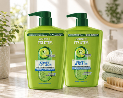 Garnier Fructis Kraft und Glanz kräftigendes Shampoo Haarpflege XXL 2x 1000ml