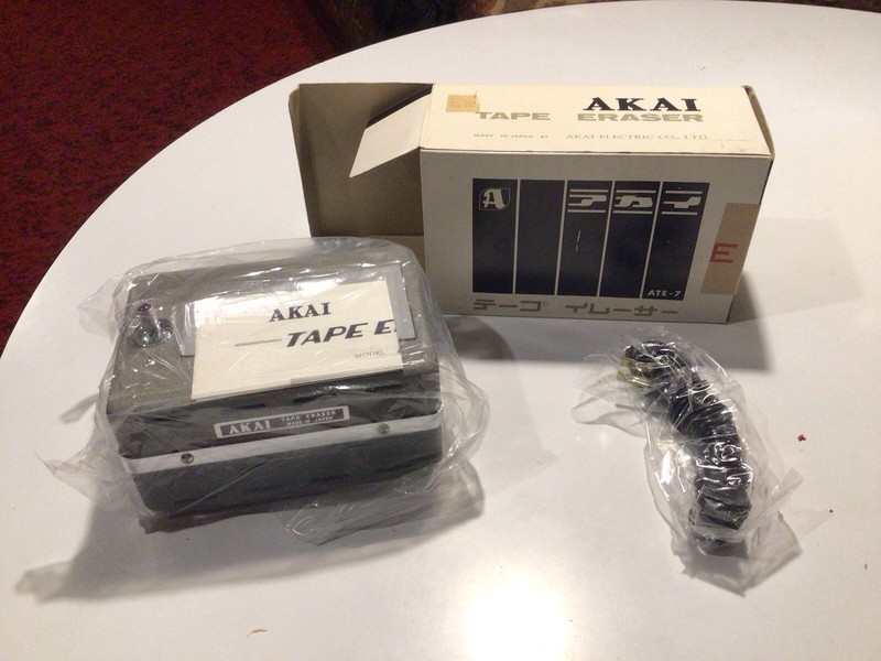 Vintage Akai ATE-7 Tape Eraser In Original Box