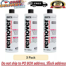  Pack of 3  Onyx Professional 100 Pure Acetone Nail Polish Remover, 16 fl oz