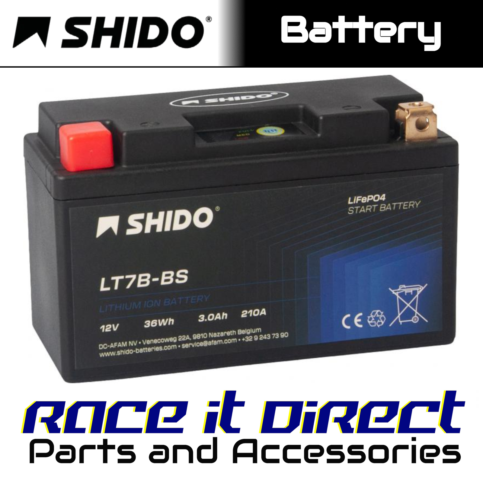 Battery for DUCATI Panigale V2 2020-2024 SHIDO