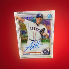 2020 BOWMAN CHROME AUSTIN HANSEN Houston Astros Mojo Refractor Auto (AU, SP) 