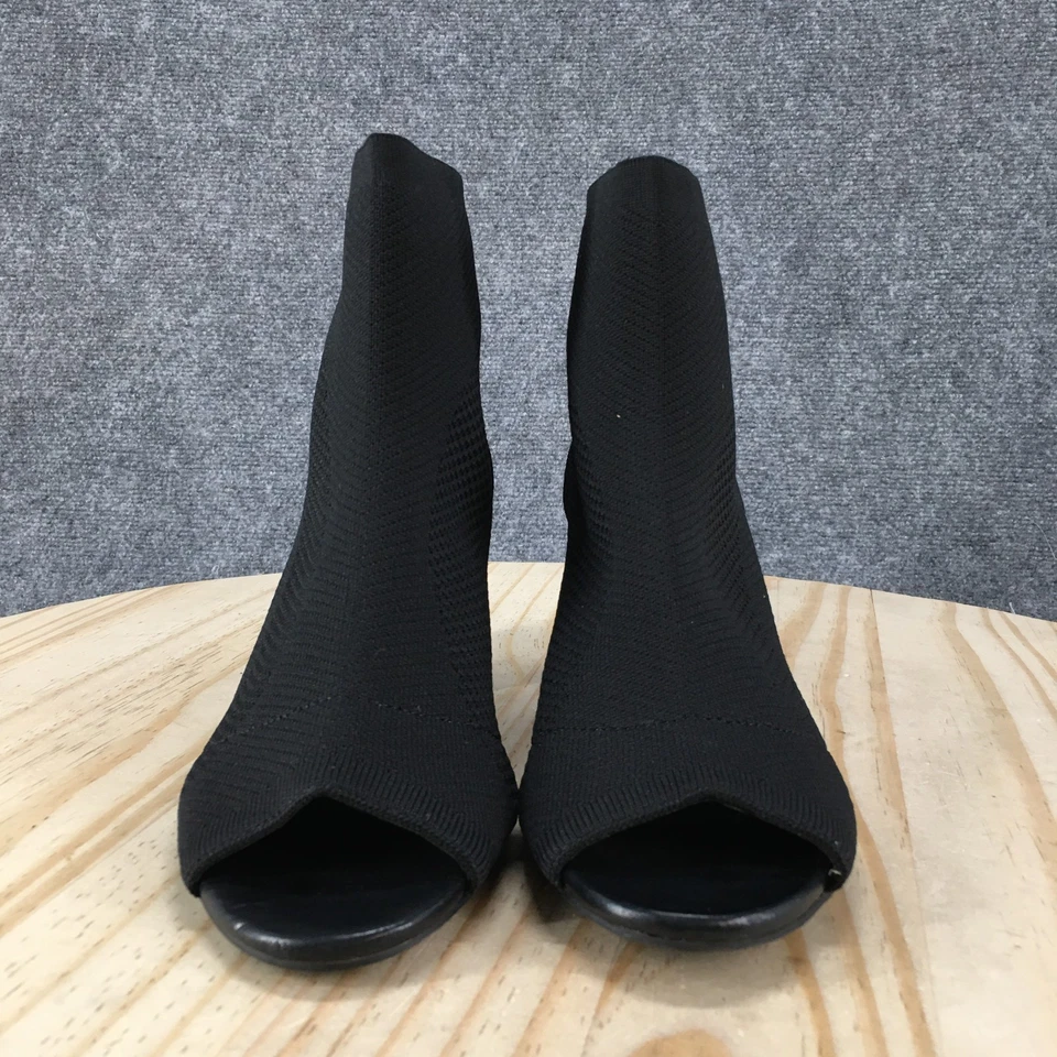 全新 Adrienne Vittadini 靴子 女式 9 M Beena 后拉链跟踝靴 黑色 — 第 4/4 张图片