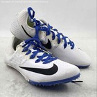 Track & Field Nike Black , White W/ Blue Laces Sprint Racing Shoes Size 8 — photo 1