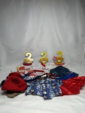 Build A Bear Workshop Clothes Outfit Lot Camp Hat Shorts Tops Sunglasses 19Pc