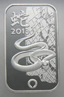 1 oz Silver Bar .999 Fine - 2013 Rand Refinery Lunar Year of the Snake