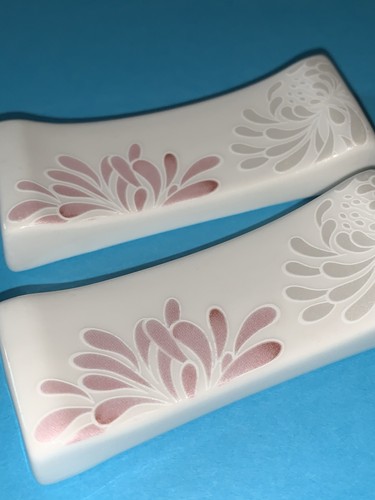 Vintage Asian Chopstick Rest Fine China Set Of 2 Hankook - Picture 5 of 7