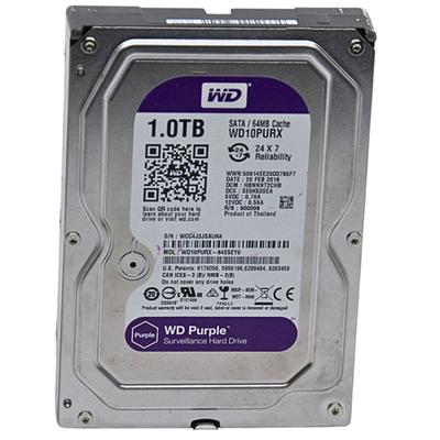 Western Digital WD10PURX 1TB Hard Drive SATA 6 Gb/s 64MB Cache 3.5