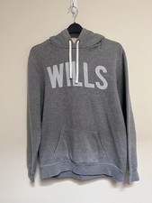 Jack Wills Grey Hoodie With 10 On The Back And Wills On The Front  Size Medium