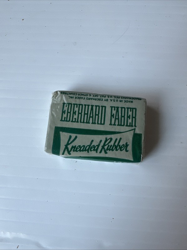 Vintage Eberhard Faber New Kneaded Rubber Eraser #1224   1.75"x 1.25"