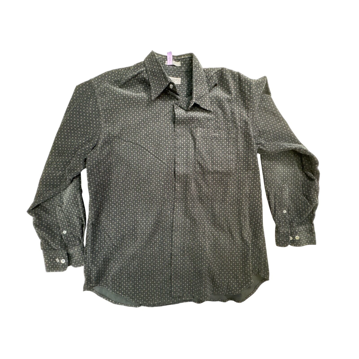 lord and taylor black brown dress shirts Indie Brown Floral Dress Tea N Rose X-Large