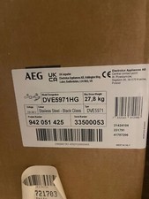 AEG kitchen hob extractor fan. Black glass. Brand new. D418mm  H915mm W898mm