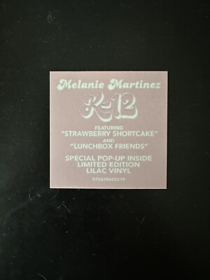 Replacement Hype Sticker for Melanie Martinez K-12 Lilac Vinyl