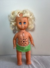 Vintage Doll Blonde Battery Operated Talking 9.5  - Not Working