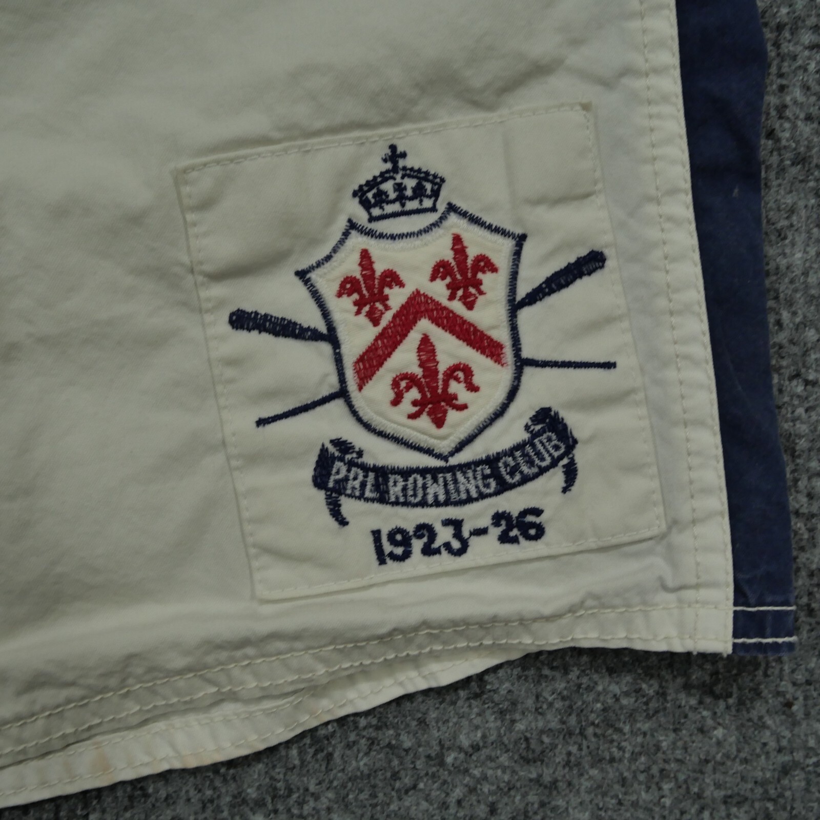 FILA Costume da bagno vintage Ralph Lauren uomo 38 bianco pantaloncino polo canottaggio club anni 90