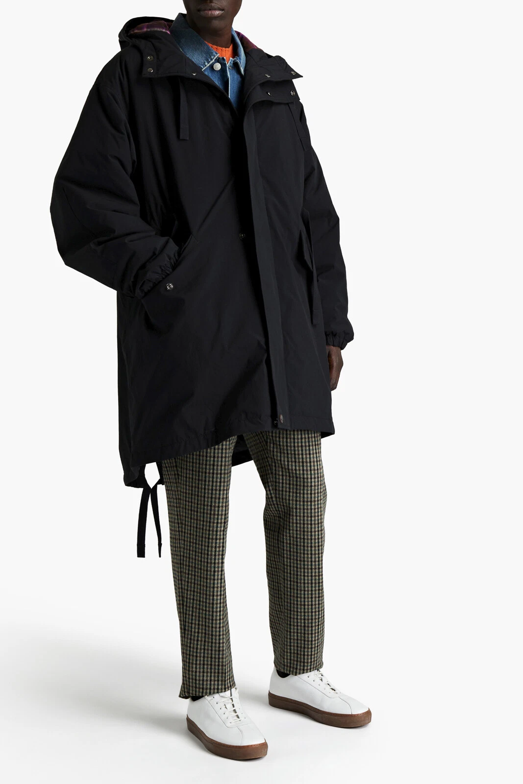 RRP €810 ACNE STUDIOS Parka Cappotto IT46 US36 S Imbottito Nero con Cappuccio