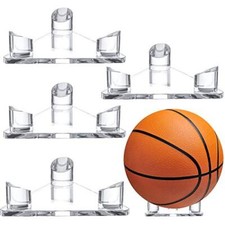 4 Pcs Acrylic Trianle Ball Stand Display Sports Ball Storage Rack for Basketball