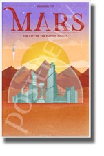 Journey to Mars - NEW Humor Novelty Vintage Style POSTER hu459 