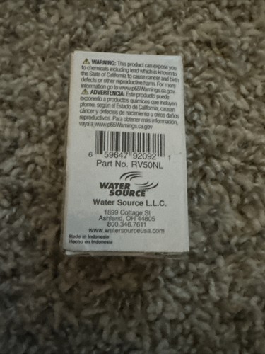 Water Source 1/2" X 1/2" Well Tank Pressure Relief Valve 75 PSI RV50NL - Picture 2 of 3