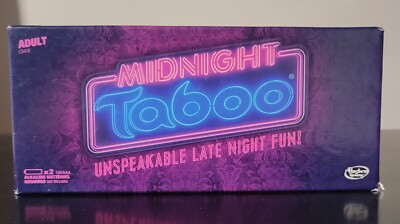 Hasbro Midnight Taboo Adult Game Damaged Box factory sealed