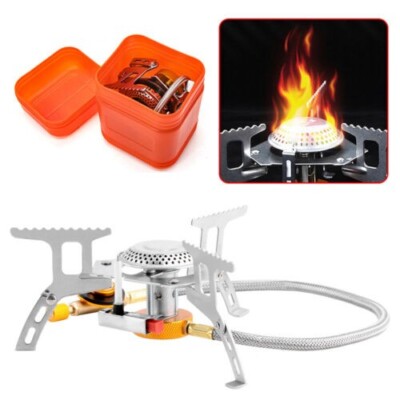 Outdoor Mini Stove Compact Camping Hiking Fishing Gas Heater Cooker ...