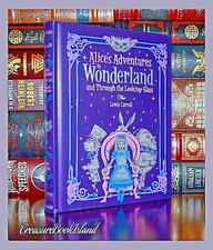 New Alice in Wonderland & Through Looking Glass Illustrated Leather Bound