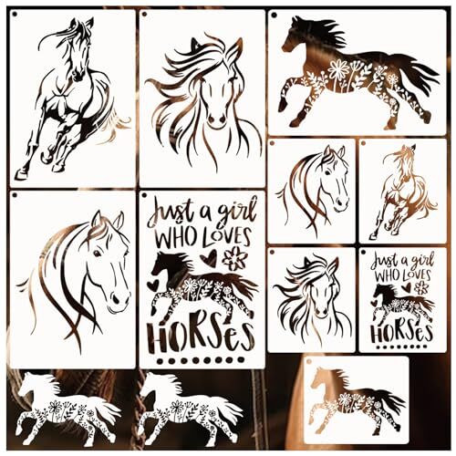Wall Stencils 2-Pack Large Flower - A4 Size Templates For Painting On ...