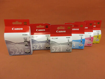 Original Canon PGI-520 /CLI-521 bk,c,m,y,gy original packaging, Canon ink cartridge